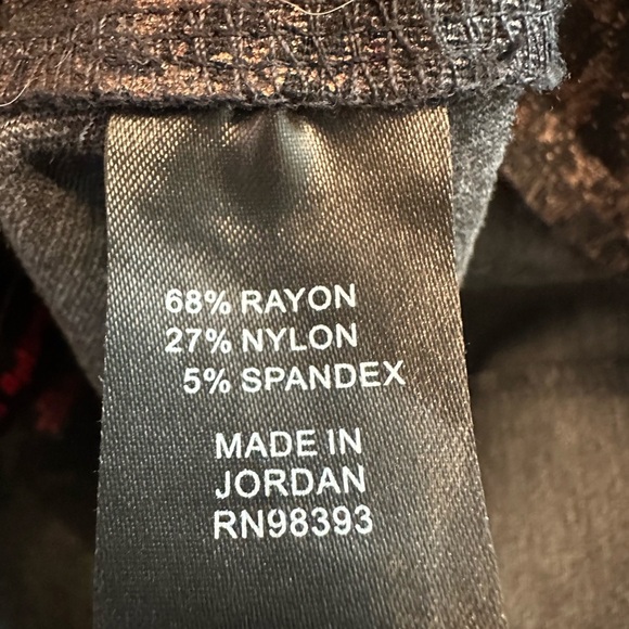 Slimming Options Black and Brown Metallic Leggings XS - Picture 4 of 5